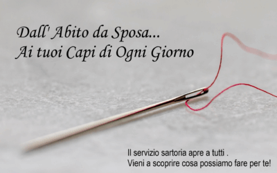 ” Non solo spose : La Sartoria si allarga alle Riparazioni “